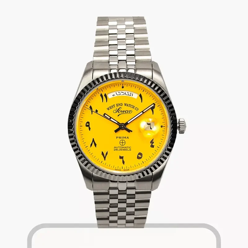 West End 'The Classic XL' Arabic Yellow Dial Men's Watch- 6868.10.3378